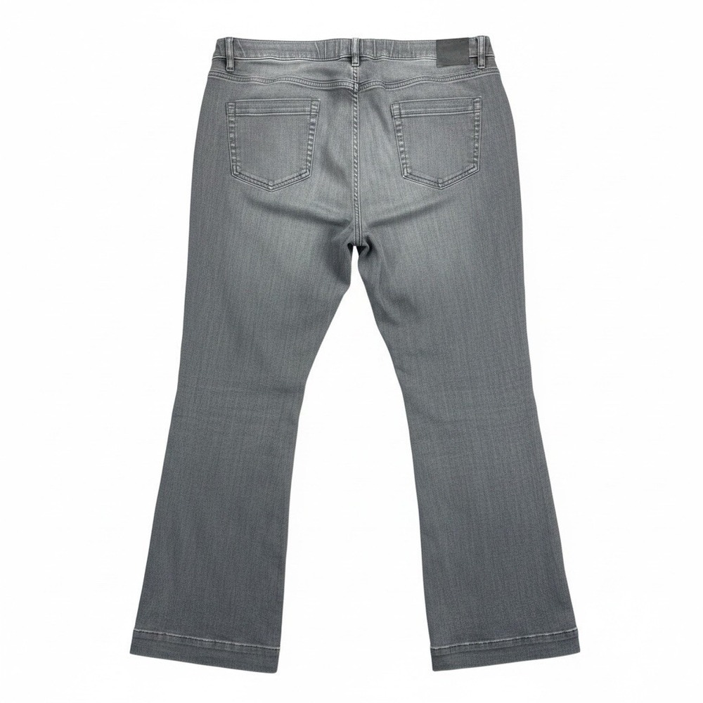 NWT J. Jill Size 24 High Rise Flare Jeans Galaxy Wash Grey Stretch Denim Boho - Picture 9 of 13
